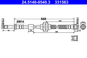 24.5140-0540.3 ATE brzdová hadica 24.5140-0540.3 ATE