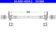 24.5201-0235.3 Brzdová hadice ATE