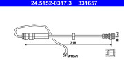 24.5152-0317.3 Brzdová hadice ATE