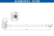 24.5296-0278.3 ATE brzdová hadica 24.5296-0278.3 ATE