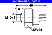 24.3526-0810.3 Spínač brzdového světla ATE