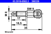 03.3518-0502.2 Odvzdusnovaci sroub/ventil ATE