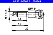 03.3518-0900.2 Odvzdusnovaci sroub/ventil ATE