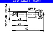 03.3518-1700.2 Odvzdusnovaci sroub/ventil ATE