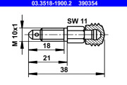 03.3518-1900.2 ATE odvzdużňovacia skrutka/ventil 03.3518-1900.2 ATE