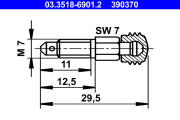 03.3518-6901.2 Odvzdušňovací šroub / ventil ATE