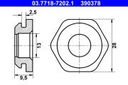 03.7718-7202.1 Těsnění připojovací trubice podtlakové hadice ATE