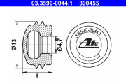 03.3590-0044.1 ATE uzatvárací-/ochranný kryt 03.3590-0044.1 ATE