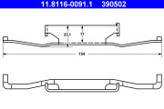 11.8116-0091.1 Pružina, brzdový třmen ATE