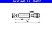 24.3518-0012.1 ATE odvzdużňovacia skrutka/ventil 24.3518-0012.1 ATE