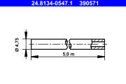 24.8134-0547.1 ATE 24.8134-0547.1 Průměr trubky 4.75 mm, délka 5 m ATE