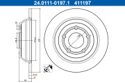 24.0111-0197.1 Brzdový kotouč ATE