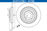 24.0111-0198.1 Brzdový kotouč ATE