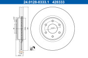 24.0128-0333.1 Brzdový kotouč ATE