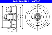 24.0218-0010.2 ATE brzdový bubon 24.0218-0010.2 ATE
