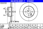 24.0310-0291.1 Brzdový kotouč PowerDisc ATE