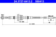 24.3727-0413.2 ATE żażné lanko parkovacej brzdy 24.3727-0413.2 ATE