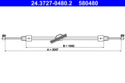 24.3727-0480.2 Tažné lanko, parkovací brzda ATE