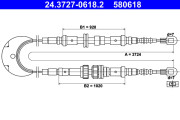 24.3727-0618.2 ATE żażné lanko parkovacej brzdy 24.3727-0618.2 ATE