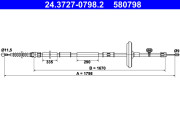 24.3727-0798.2 ATE żażné lanko parkovacej brzdy 24.3727-0798.2 ATE