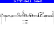 24.3727-1605.2 Tažné lanko, parkovací brzda ATE