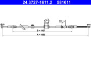 24.3727-1611.2 Tažné lanko, parkovací brzda ATE