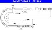 24.3727-1709.2 ATE żażné lanko parkovacej brzdy 24.3727-1709.2 ATE