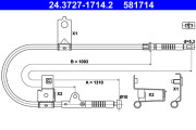 24.3727-1714.2 Tažné lanko, parkovací brzda ATE