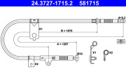 24.3727-1715.2 Tažné lanko, parkovací brzda ATE
