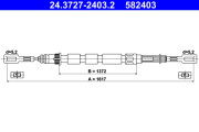 24.3727-2403.2 Tažné lanko, parkovací brzda ATE