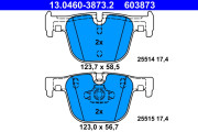 13.0460-3873.2 Brzdové destičky ATE