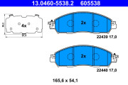 13.0460-5538.2 Brzdové destičky ATE