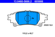 13.0460-5666.2 Brzdové destičky ATE