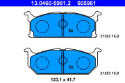 13.0460-5961.2 ATE sada brzdových platničiek kotúčovej brzdy 13.0460-5961.2 ATE