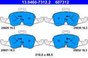 13.0460-7312.2 Brzdové destičky ATE