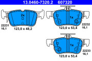 13.0460-7320.2 Brzdové destičky ATE