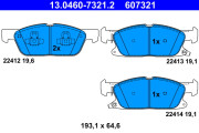 13.0460-7321.2 Brzdové destičky ATE