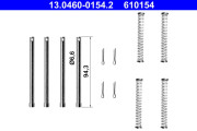 13.0460-0154.2 Sada příslušenství, obložení kotoučové brzdy ATE