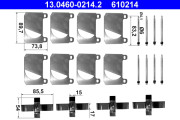 13.0460-0214.2 Sada prislusenstvi, oblozeni kotoucove brzdy ATE