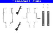 13.0460-0403.2 Sada prislusenstvi, oblozeni kotoucove brzdy ATE