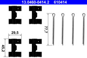 13.0460-0414.2 Sada prislusenstvi, oblozeni kotoucove brzdy ATE