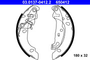 03.0137-0412.2 ATE sada brzdových čeľustí 03.0137-0412.2 ATE