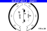 03.0137-4011.2 ATE sada brzd. čeľustí parkov. brzdy 03.0137-4011.2 ATE