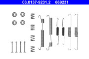 03.0137-9231.2 Sada příslušenství, brzdové čelisti ATE
