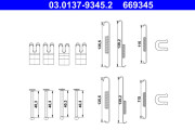 03.0137-9345.2 Sada příslušenství, brzdové čelisti ATE