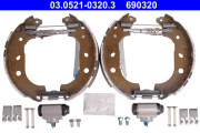 03.0521-0320.3 Sada brzdových čelistí Original ATE TopKit ATE