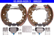 03.0520-9220.3 Sada brzdových čelistí Original ATE TopKit ATE