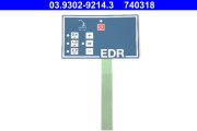 03.9302-9214.3 Fóliová klávesn., plnicí/odvzd. jed. (brzd. hydraul.) ATE