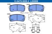 13.0470-5555.2 Sada brzdových destiček, kotoučová brzda ATE Ceramic ATE