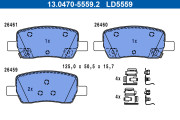 13.0470-5559.2 Sada brzdových destiček, kotoučová brzda ATE Ceramic ATE